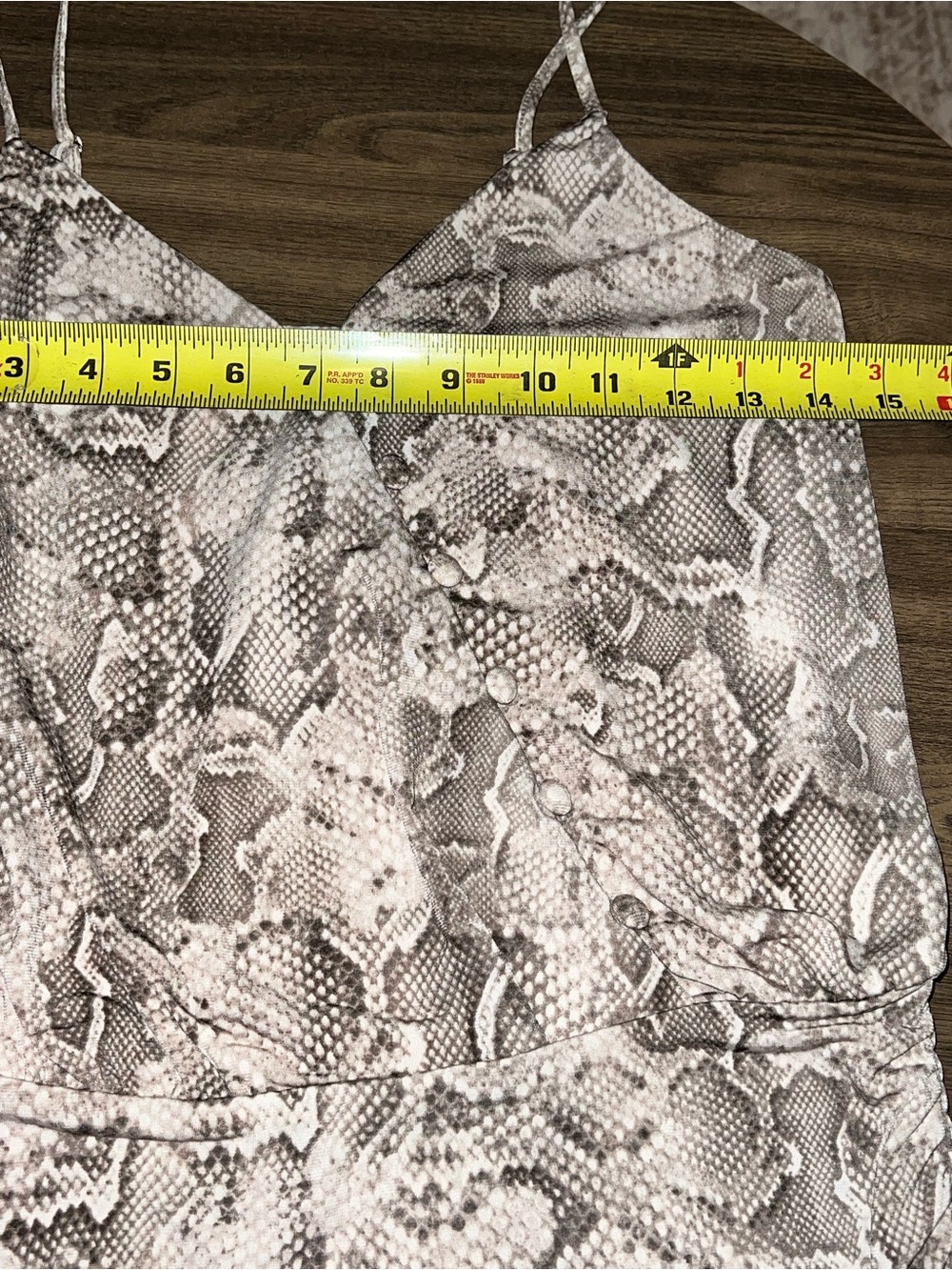 White House Black Market Snake-Print Cami in Neutral Tones - Picture 5 of 8